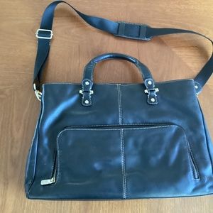 Liz Claiborne | Leather Briefcase /Computer Bag